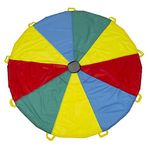 Pacific Play Tents 12 Foot Kids Parachute with Handles & Carry Bag for Indoor / Outdoor Fun