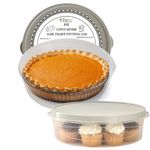 Evelots Pie Container, Keeper - Cake, Muffin, Cupcake, Tortilla, Pizza Storage Carrier - 10 Inch Airtight with Lid - Clear Plastic Food Storage - BPA Free Plastic - Easy Transport