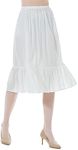 BEAUTELICATE 100% Cotton Half Slip Skirt Extender Vintage Cotton Underskirt