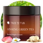 Tree To Tub Face Moisturizer for Dry & Sensitive Skin - Anti Wrinkle Hyaluronic Acid Facial Moisturizer, Night Cream for Women & Men with Aloe & Ginseng