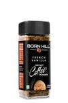 BORN HILL French Vanilla Instant Coffee Powder, 50g | 100% Arabica coffee, infused with rich natural Vanilla flavours, 0% Chicory | Glass jar | Makes 25 cups | Ideal for hot/cold coffee | Vegan-friendly, Gluten-free, No Sugar