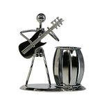 Guitar Pen Holder Creative Desktop Accessories Multipurpose Metal Pencil Holder For Gifts, Kids, Students, and Office Stationary