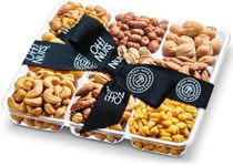 Nuts Gift Basket 9 Section Square Gift Tray | Roasted Healthy Gourmet Holiday Snack Gift | Premium Assorted Nut Food Basket for Men, Women, Birthday, Anniversary, Corporate Tray by Oh Nuts