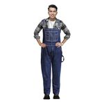 GREAT BIKERS GEAR - Mens bib overalls Denim Dungarees Jeans Brace big and tall key Pro Heavy Duty Workwear Mario Cargo