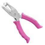 6mm Single Hole Punch Pink Small Hole Punch, perfect for kids DIY making and organizing work documents, various papers notebooks invoices greeting cards gift tags and clipboards.(Pink)