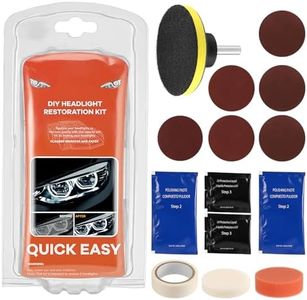 GEARLEADER Car Headlight Restoration Kit Polishing Paste Headlamp Repair Light Lenses Headlight Refurbish Tool Restore Polishing Pad Kit