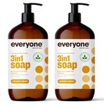 Everyone 3-in-1 soap, Coconut plus Lemon, 32 oz, 2 Count