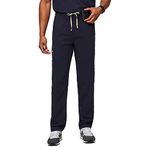 FIGS Men's Axim Cargo Scrub Pants Medical Scrubs (Navy, Large)