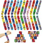 24Pc Superhero Party Bags Fillers Kids Slap Bands,Superhero Avengers Slap Bands Slap Bracelets Wristband Party Favours for Girls Boys Avengers Superhero Party Bag Fillers Birthday Classroom Gifts