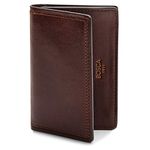 Bosca Mens Dolce Collection - Full Gusset Two-Pocket Card Case w/I.D.