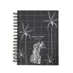 Happening Hippo Undated Planner | Diary Notebook Journal Diary | Matte Laminated | Weekly and Monthly Planner | Review Plan for 6 Months | 224 Pages Size A5 (Grey Jungle)