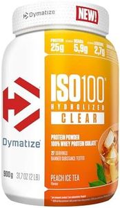 Dymatize ISO 100 Hydrolyzed Clear Peach Ice Tea 900g Whey Protein Powder