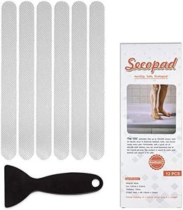 Secopad Anti Slip Shower Stickers 24 PCS Safety Bathtub Strips Adhesive Decals with Premium Scraper for  Bath Tub Shower Stairs Ladders Boats