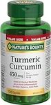 Nature's Bounty Turmeric Curcumin Pills and Herbal Health Supplement, Helps Relieve Joint Pain, Source of Antioxidants, 450mg, 120 Capsules, Multi-colored