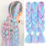 AFNOTE Rainbow Braiding Hair Extens