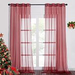 NICETOWN Sheer Window Curtains Pane