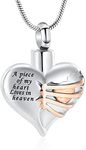 Imrsanl Heart Cremation Urn Necklac