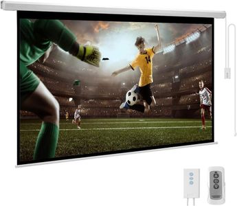 Upgraded Vilro 100 inches Diagonal, UHD-3D-4K Ready Technology Motorized/Motorised Projector Screen 4:3 Picture Aspect Ratio, 7 Ft. x 5 Ft. and (80" W x 60" H) with Cordless Remote(White)#5