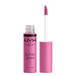 NYX Professional Makeup, Butter Gloss, Lip Gloss, Non-Sticky - Merengue (Pink lilac)