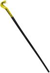 Nicky Bigs Novelties Gold and Black 49 inch Tall Snake Staff - Cobra Pharaoh Scepter Wizard Stick - Halloween Cosplay Costume Accessory, Gold/Black, One Size