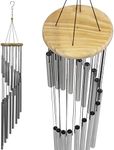 Sorbus Wind Chimes – Tubular Decorative Outdoor Garden Accent with Soothing Musical Bell Sounds – Great for Memorial, Home, Deck, Patio, or Garden, Metal