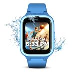 WACHME 4G Kids Safety Smart Watch Phone Platinum, MadeInIndia, Upgradable Features, No Ads, Phone & Video Call, IP68, Real-Time Tracking, Accurate Location GPS/WiFi/LBS, Edtech, AI, WM4GA1(Blue)