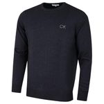 Calvin Klein Golf Mens Round Neck Tour Sweater - Denim Marl - M