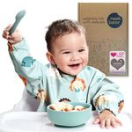 Nombear ® Baby Weaning Bib with Sleeves - Waterproof Baby Bibs 6-12 Months for Baby Led Weaning, Coverall Bibs for Baby Feeding, Long Sleeve Bibs for Toddler, Baby Bibs with Sleeves, Baby Apron