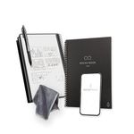 Rocketbook Smart Reusable Notebook - Dot-Grid Eco-Friendly Notebook with 1 Pilot Frixion Pen & 1 Microfiber Cloth Included - Infinity Black Cover, Executive Size (6" x 8.8 ")