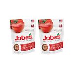 Jobe’s Tomato Fertilizer Spikes 6-18-6 Time Release Fertilizer, 18 Spikes per Resealable Waterproof Pouch (2-Pack)