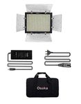 Osaka Bi-Color Dimmable LED Video Light OS 576 Slim for Nikon Canon Sony Panasonic DSLR and Video Cameras and YouTube Video Shooting with Power AC adapter.