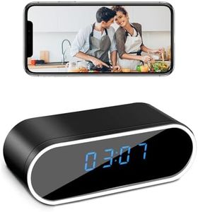 ehomful Hidden Camera Clock HD 1080P WiFi Wireless Video Cameras Spy Camera Night Vision Surveillance Security Nanny Cams for Home/Pet