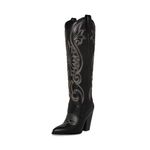 Steve Madden Women's Lasso Western Boot, Black Multi, 7.5