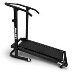 LEEWAY TR02 Manual Treadmill for Home 100 kg+| Non Electric Running Machine with 48x13in Surface| Foldable Jogging Treadmill Manual for Home | Roller Walking Pad, No Electricity Needed Thread Mill