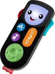 ​Fisher-Price Laugh & Learn Stream & Learn Remote - English & French Edition, Electronic Pretend Toy with Educational Content for Infants and Toddlers