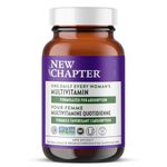New Chapter Every Woman's One Daily Multivitamin - Bone, Energy & Immune Support - Whole-Food Fermented Nutrients with No Added Sugar - Vegetarian & Gluten-Free - 60 Tablets