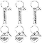 6 Pcs Coach Gifts Football Keychain Thank You Coach Gift Appreciation Key Chain Gift for Men Women Soccer Basketball Swimming Basketball Volleyball, 2 Styles