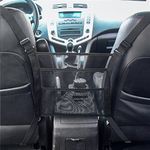 Car Seat Storage Organiser Car Net Pocket Handbag Holder Between Front Seat Car Storage Mesh Bags Organiser Box Car Seat Gap Organiser Car Tidy Handbag Net Pocket Bag Holder Back Seat Kick Protector