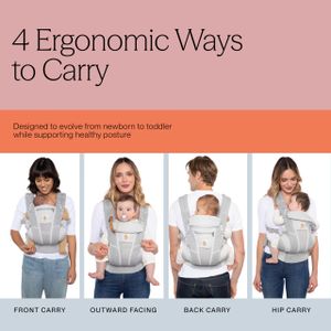 Ergobaby Omni Breeze Baby Carrier – Graphite Grey, Breathable