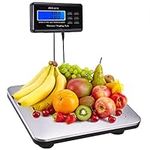 Yescom 660lbs LCD Digital Scale Postal Scale Platform 300kg Capacity Stainless Steel Platform Scale for Shipping Package