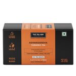 The Tea Ark Ashwagandha Herbal Tea Bags (25 Count) | Turmeric with Lemongrass Tea | Caffeine free Herbal Tea | Individually Wrapped Pyramid Tea Bags (25 Tea Bags, Ashwagandha Herbal)