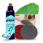 Resin Pro Resin Polishing Kit - Epoxy Polish Cream, Ebonite Abralon Sanding Pads in Various Grits | Step-by-Step Guide Included | Ideal for Plastic and Resin Crafting | Surface Brilliance Made Easy