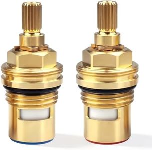 Mektarvix Brass Ceramic Faucet Cartridges, Replacement for 9.13145 &9.13146, FR9145&FR9146, Compatible with Perrin & Rowe Athenian, Franke Triflow, Carron Phoenix Tripure Kitchen Bathroom Shower Taps