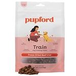 Pupford Freeze Dried 475+ Puppy Treats, Low Calorie, Vet Approved, All Natural, Healthy Training Treats for Small to Large Dogs (Beef Liver)