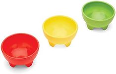 Fox Run Multicolor Salsa Bowls, 5-Inch Diameter, Set of 3, Red, Yellow, Green