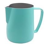 Dianoo Stainless Steel Frothing Pitcher Jug Steaming Pitcher Suitable for Coffee, Latte and Frothing Milk 600ml Blue