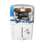 Ro Water Purifier for home 12L RO+UF+UV+ Copper+Bio-Alkaline +TDS Control+Sediment+ Membrane 7 Stage Purified Water (AQUA FRESH 12 LTR WHITE)