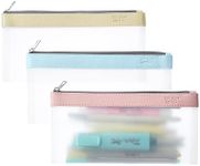 Mr. Pen- Clear Pencil Pouch, 3 Pack, Clear Pencil Case, Pencil Bags, Clear Pouch, Pencil Case for Kids Pencil Case, Clear Makeup Pouch, Kids Pencil Pouch, Pencil Cases, Clear Make Up Bag