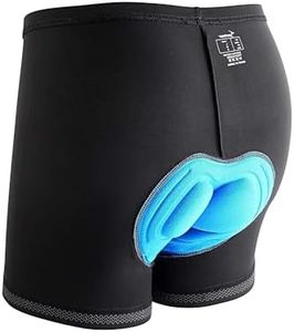 Cycling Shorts Mens, Sportneer Men's 3D Cycle Shorts Cycling Underwear Shorts Anti-Slip Design, Breathable & Adsorbent,Black