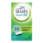 Lil-Lets Non-Applicator Super Plus Tampons, 1 Pack of 16, Heavy Flow